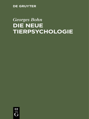 cover image of Die Neue Tierpsychologie